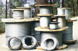  - Lesní naviják lano - Warrington a Warrington - Seal - 6 x 36 lana / 50 m ?  Délka 75 m. Seil-O 14 mm. Minimální mezní zatížení 12,6 t. Hmotnost 61,5 kg.