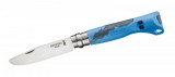  - Nůž Opinel Outdoor Junior se signalizační píšťalkou Barva modrá .
