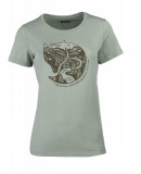  - Dámské triko Fjällräven Arctic Fox Print v 2 barvách šalvěj zelená / XL