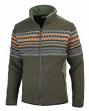  - CMP Herren-Wollfleecejacke, Farbe oil green. Größe 48. oil zelená / 48