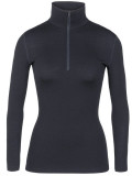  - Icebreaker Damen-Langarmrolli Half Zip 260 Tech, Farbe black. Größe XS. černá / XL