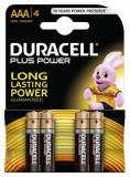  - Duracell Batterien AAA  LR03 1,5 V, Plus Power. Stückzahl 4. Typ/IEC AAA/LR03. 1,5 Volt. Chemikalie Alkaline. Haltbar 10 Jahre. Maße 44 x 10 x 10 mm (H x B x T). Gewicht 14 g. Plus Power. Stückzahl 4. Typ/IEC AAA/LR03. 1,5 Volt. Chemikalie Alkaline. Haltb