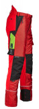 - Profiforest Schnittschutz-Bundhose Extreme Klasse II, Farbe rot. Größe L. červená / XS + 7 cm