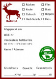  - Divoké samolepky, jelen, 100 kusů. Kaninchen, 25 Stück.