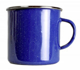  - Kaffeetasse aus Emaille, Fassungsvermögen 530 ml. O 10 cm. Höhe 9,5 cm. Gewicht 142 g. Fassungsvermögen 360 ml. O 9 cm. Höhe 8,2 cm. Gewicht 115 g.